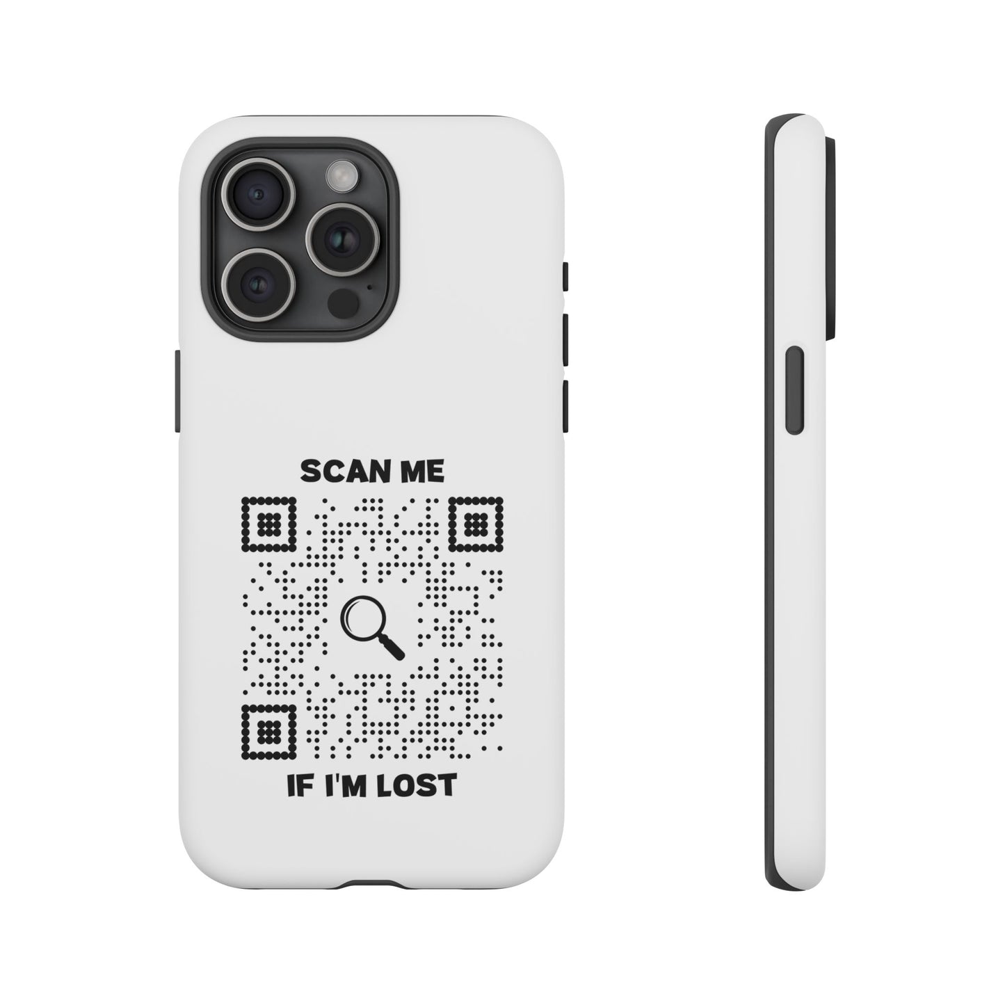 Lost & Found β Phone Case β White β Scan Me If I'm Lost