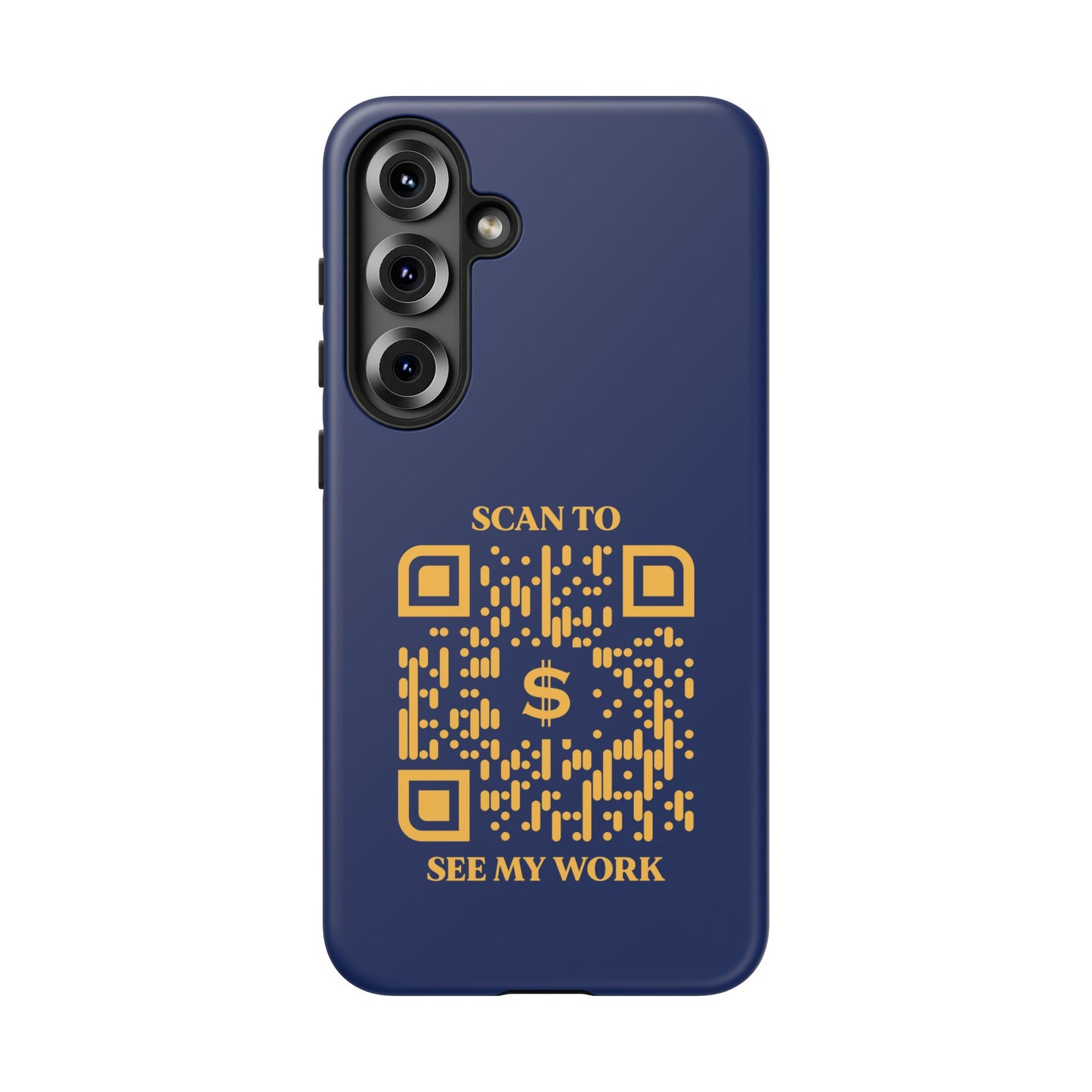 Business & Networking β Tough Case β Navy β Scan to See My Work