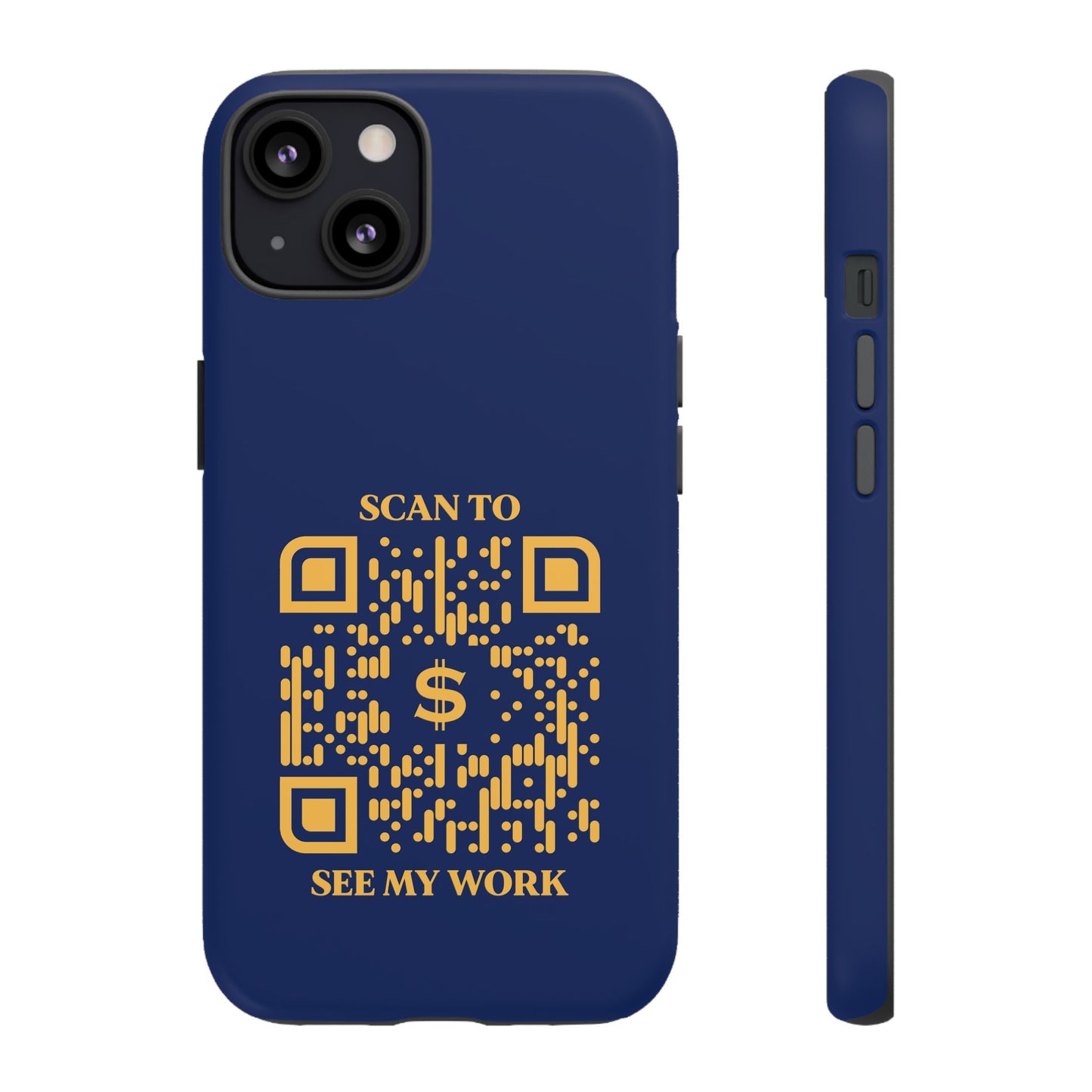 Business & Networking β Tough Case β Navy β Scan to See My Work
