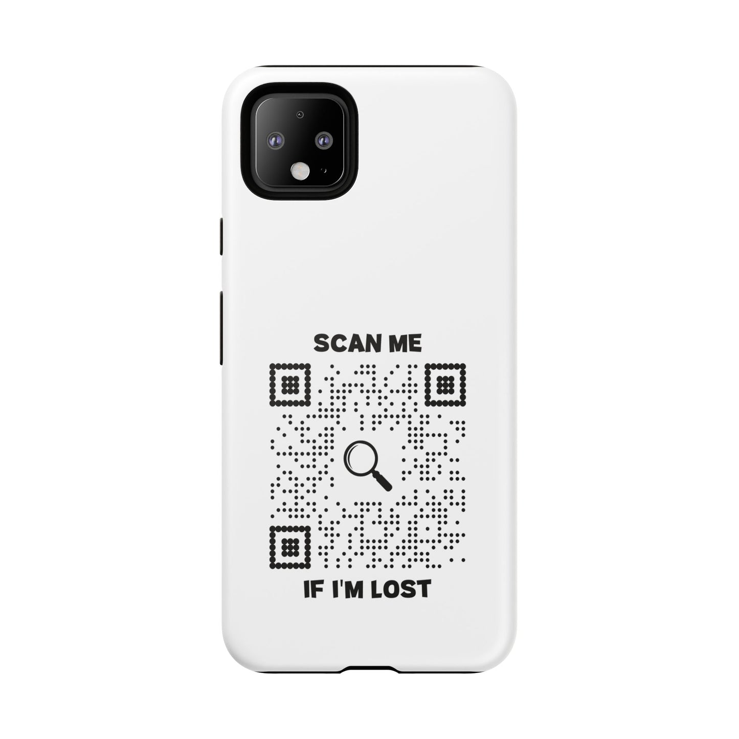 Lost & Found β Phone Case β White β Scan Me If I'm Lost