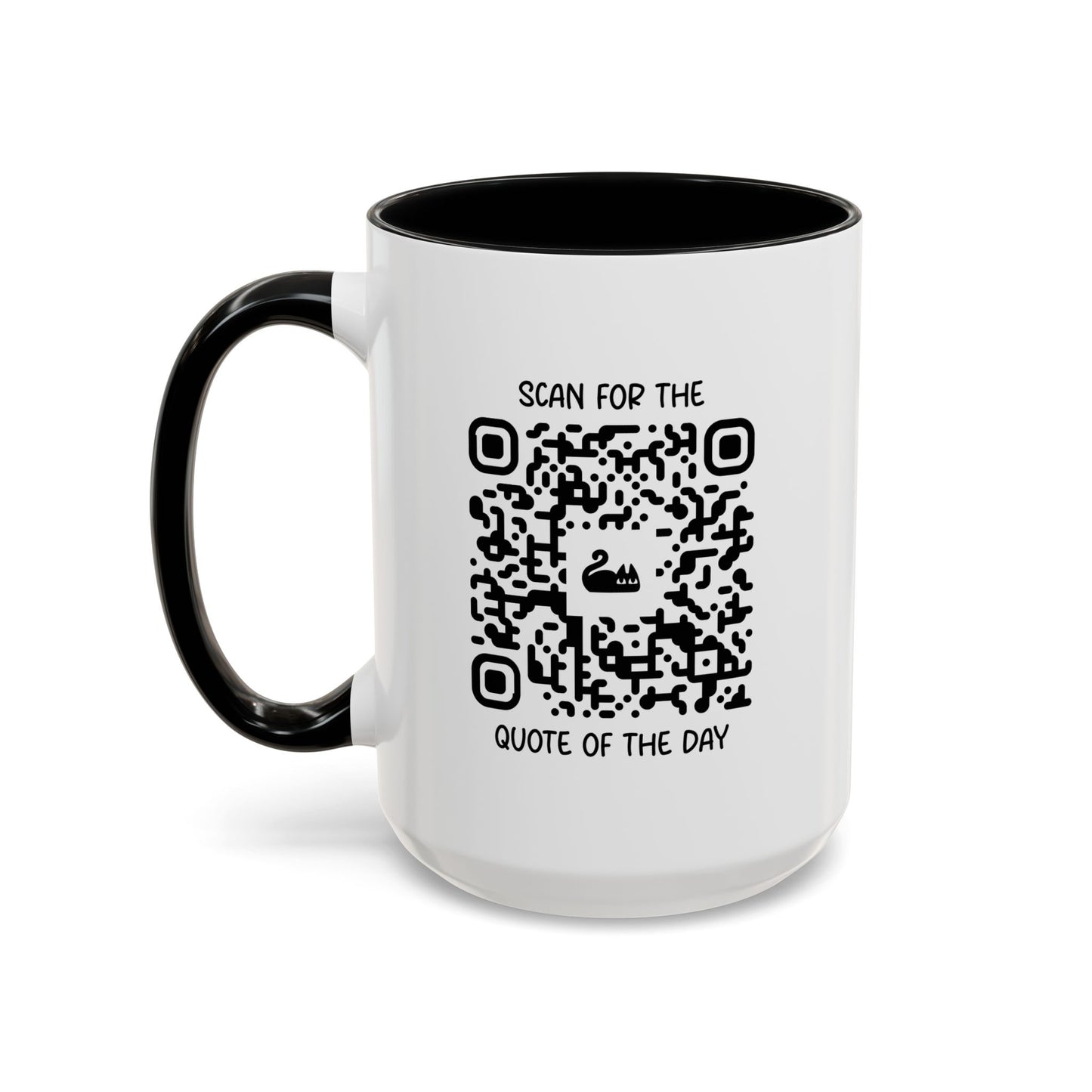 Home & Cozy β Mug β Black β Scan for the Quote of the Day
