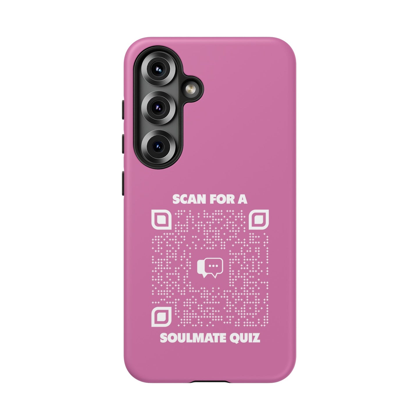 Dating โ Tough Case โ Pink โ Scan for a Soulmate Quiz
