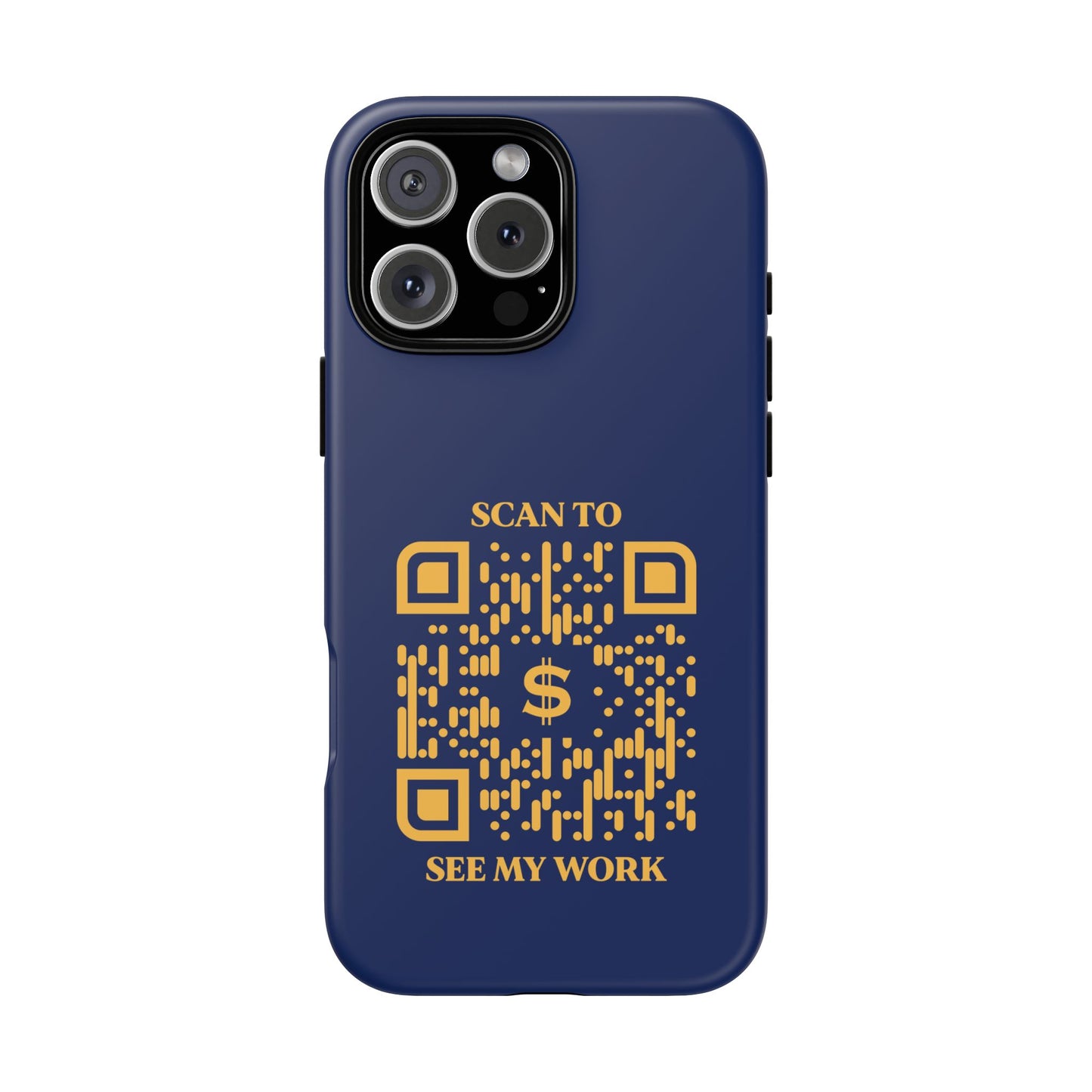Business & Networking β Tough Case β Navy β Scan to See My Work