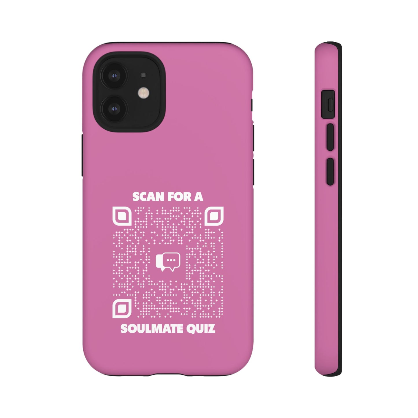 Dating โ Tough Case โ Pink โ Scan for a Soulmate Quiz