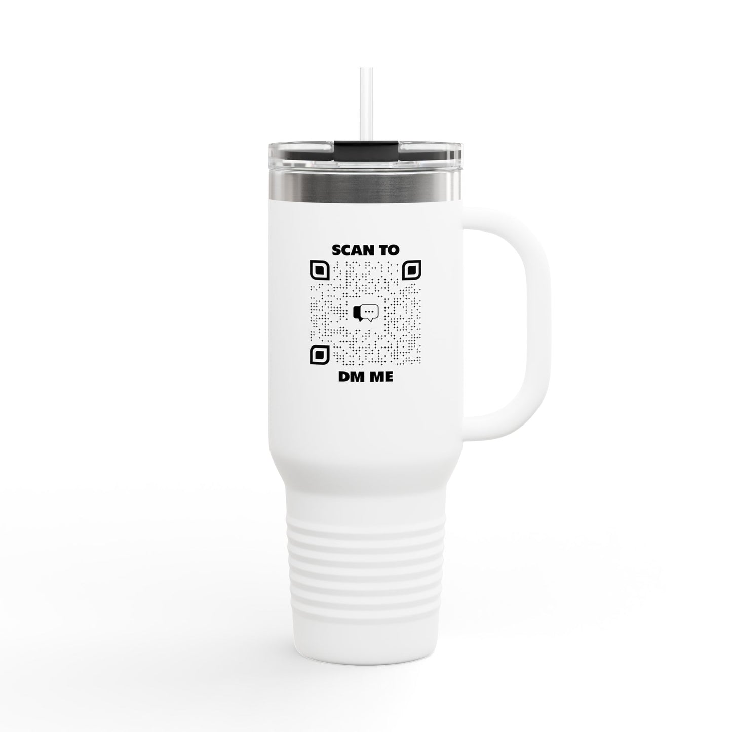 Dating – Insulated Travel Mug – Scan to DM Me