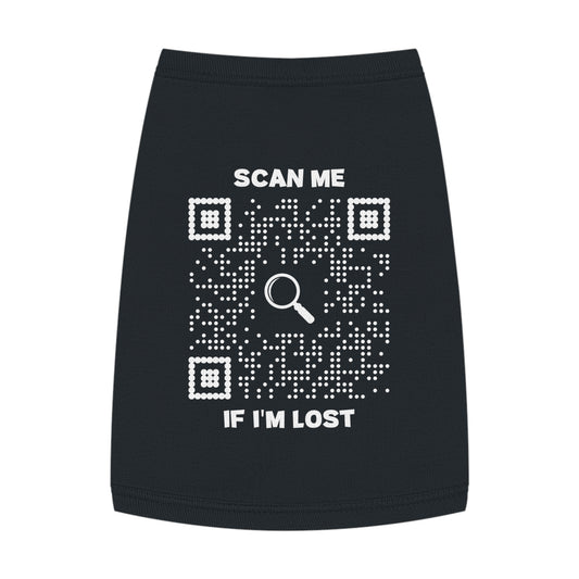Pet Collection β Pet Tank Top β Black β Scan Me If I'm Lost