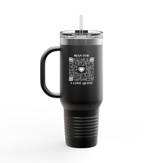 Love – Travel Mug – Scan for a Love Quote