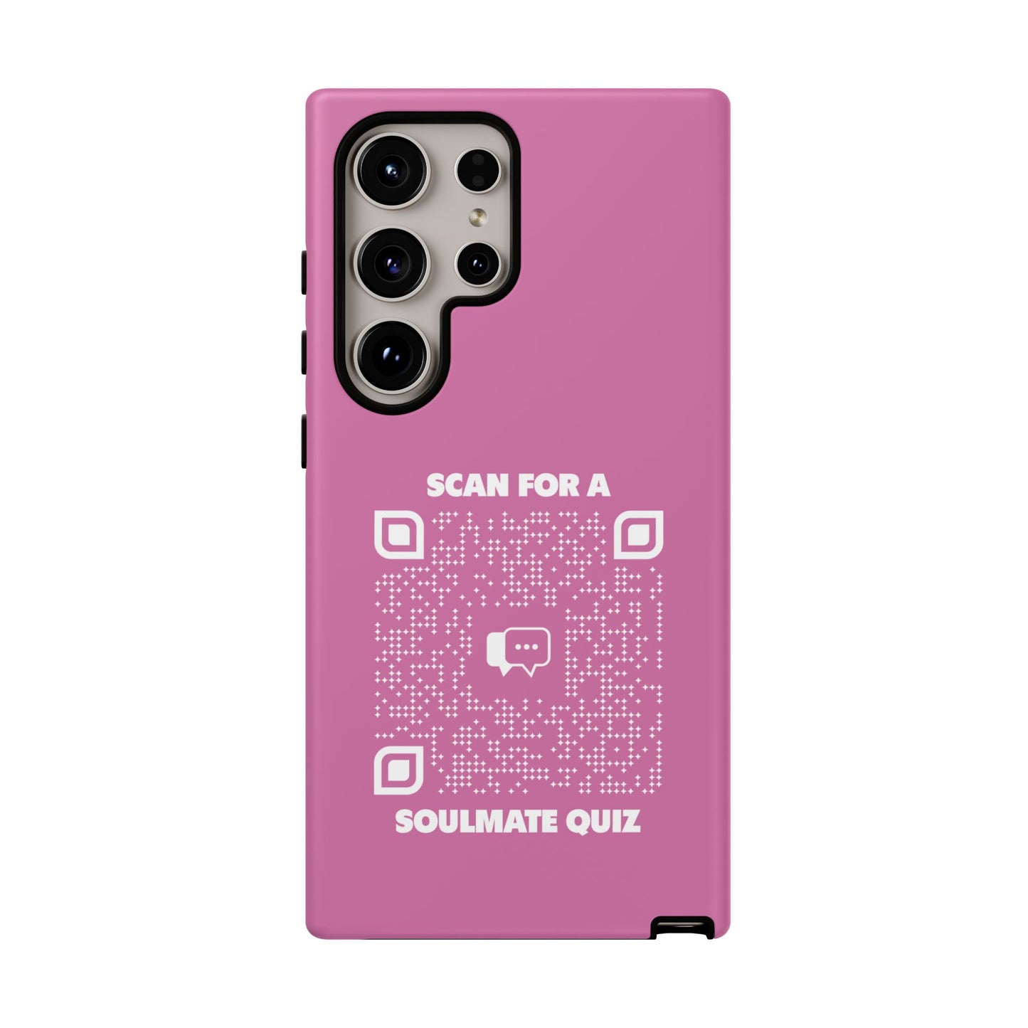 Dating โ Tough Case โ Pink โ Scan for a Soulmate Quiz