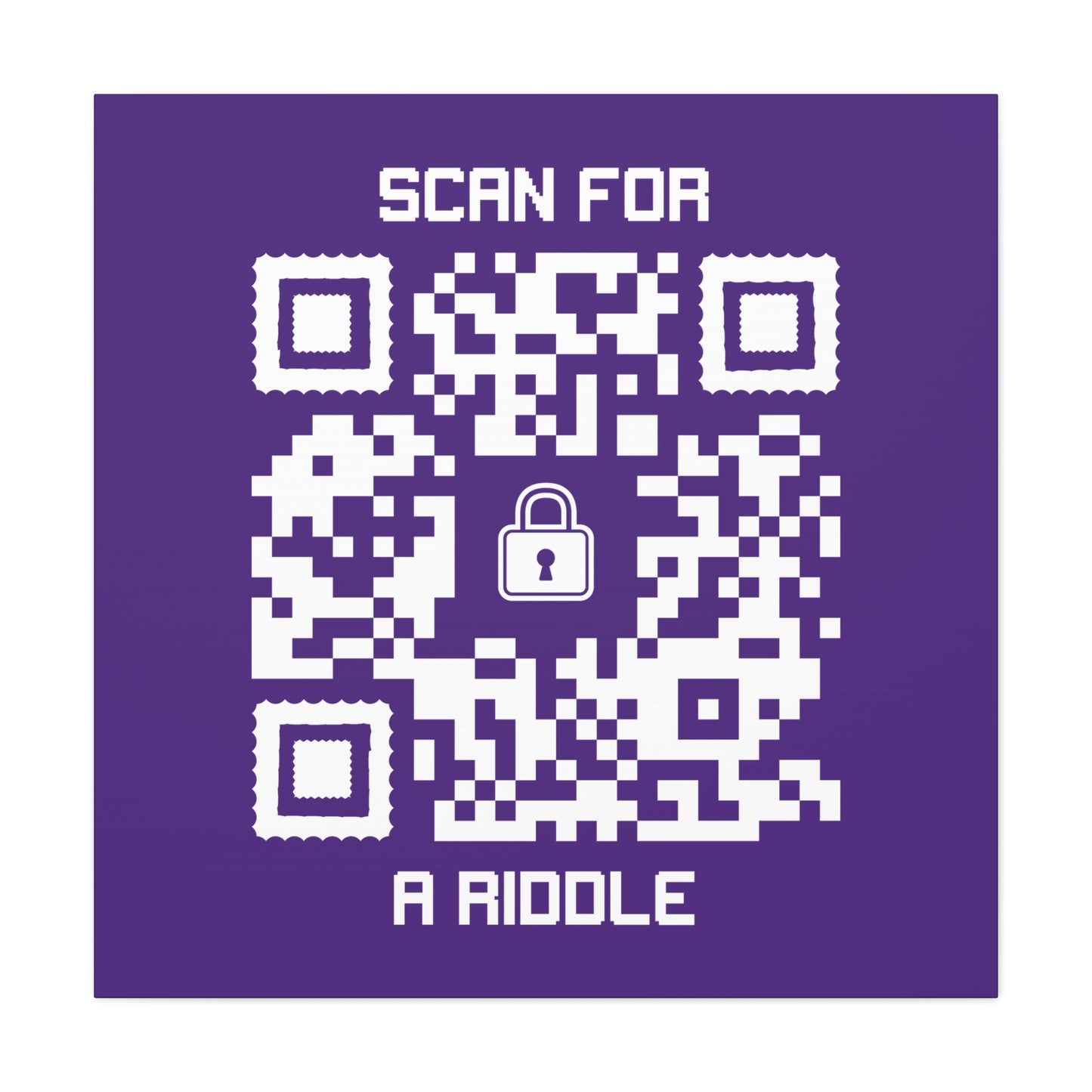 Hidden β Canvas β Purple β Scan for a Riddle
