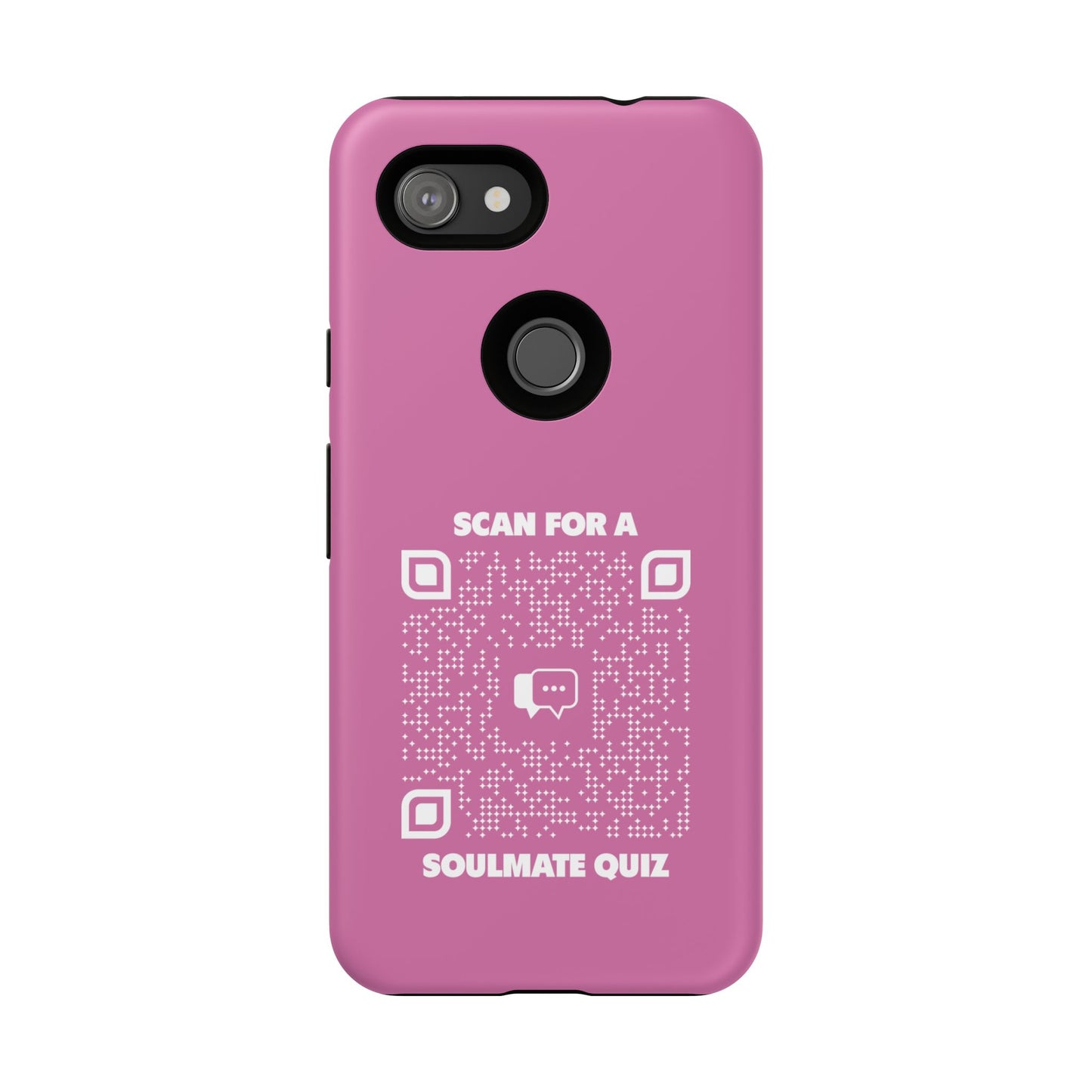 Dating โ Tough Case โ Pink โ Scan for a Soulmate Quiz