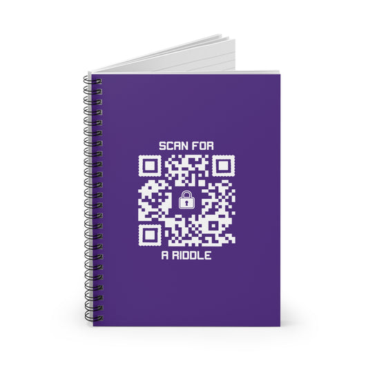 Hidden β Notebook β Purple β Scan for a Riddle