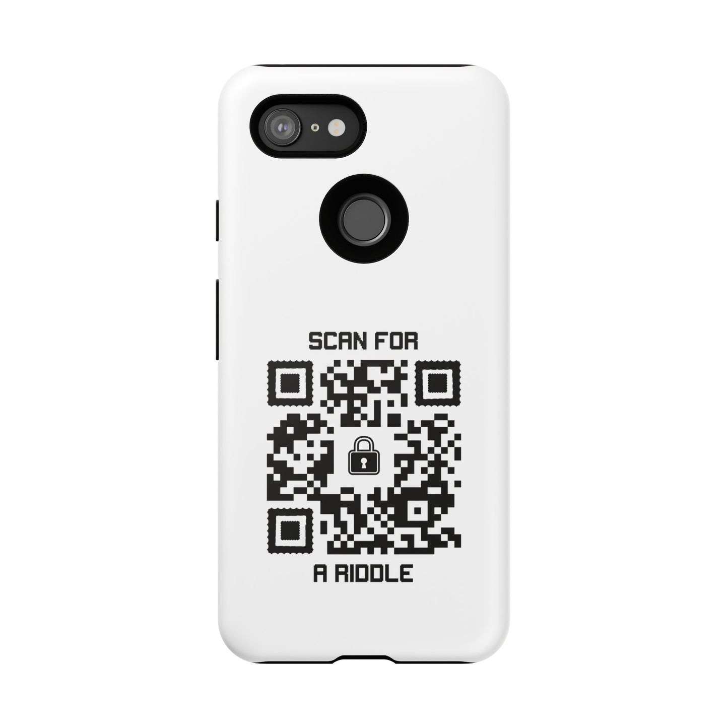 Hidden β Tough Case β White β Scan for a Riddle