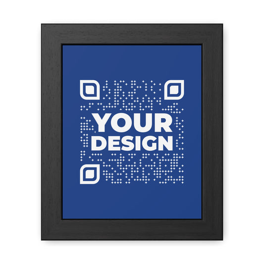 Framed Poster – Dark Blue