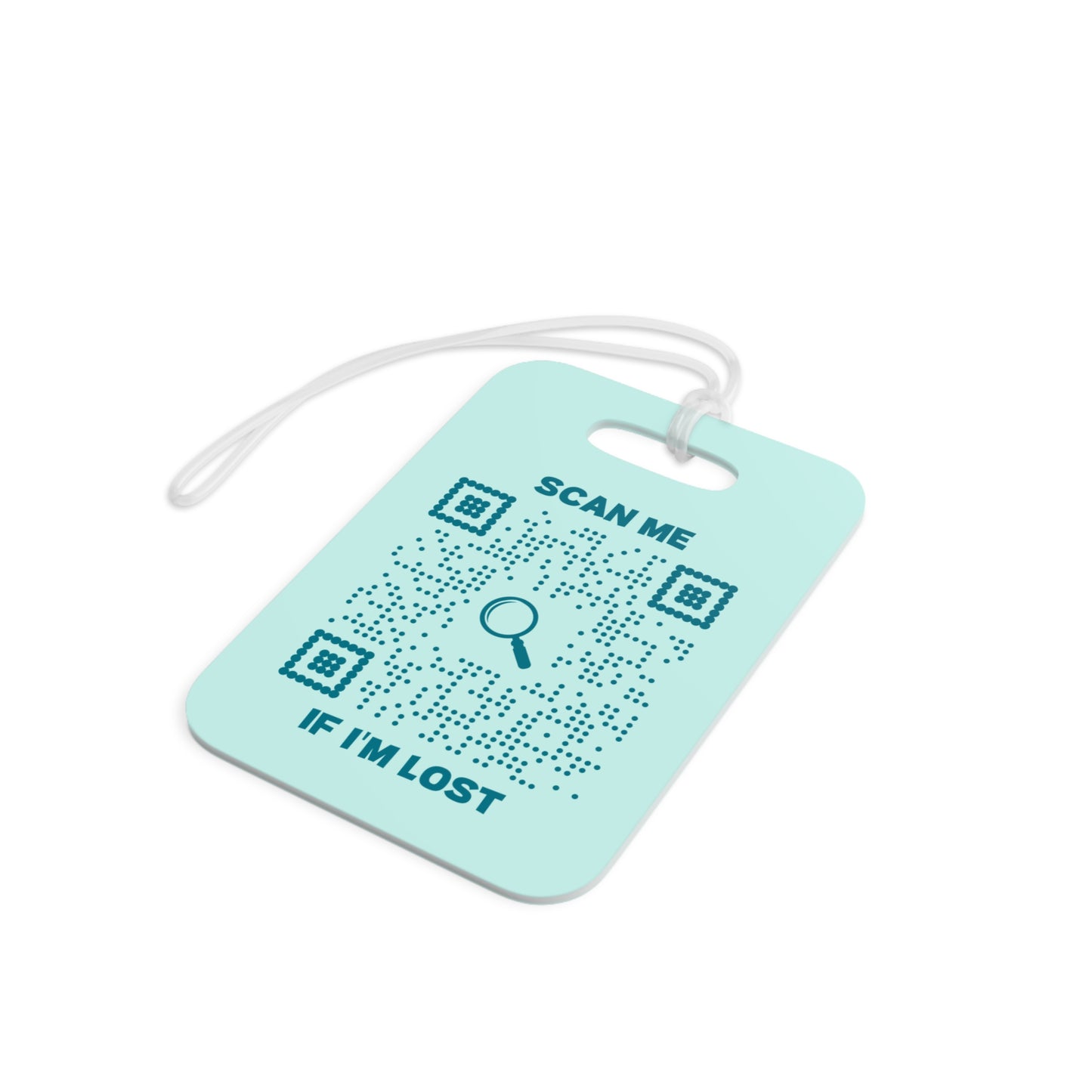 Travel β Luggage Tag β Green β Plane Design β Scan Me If I'm Lost