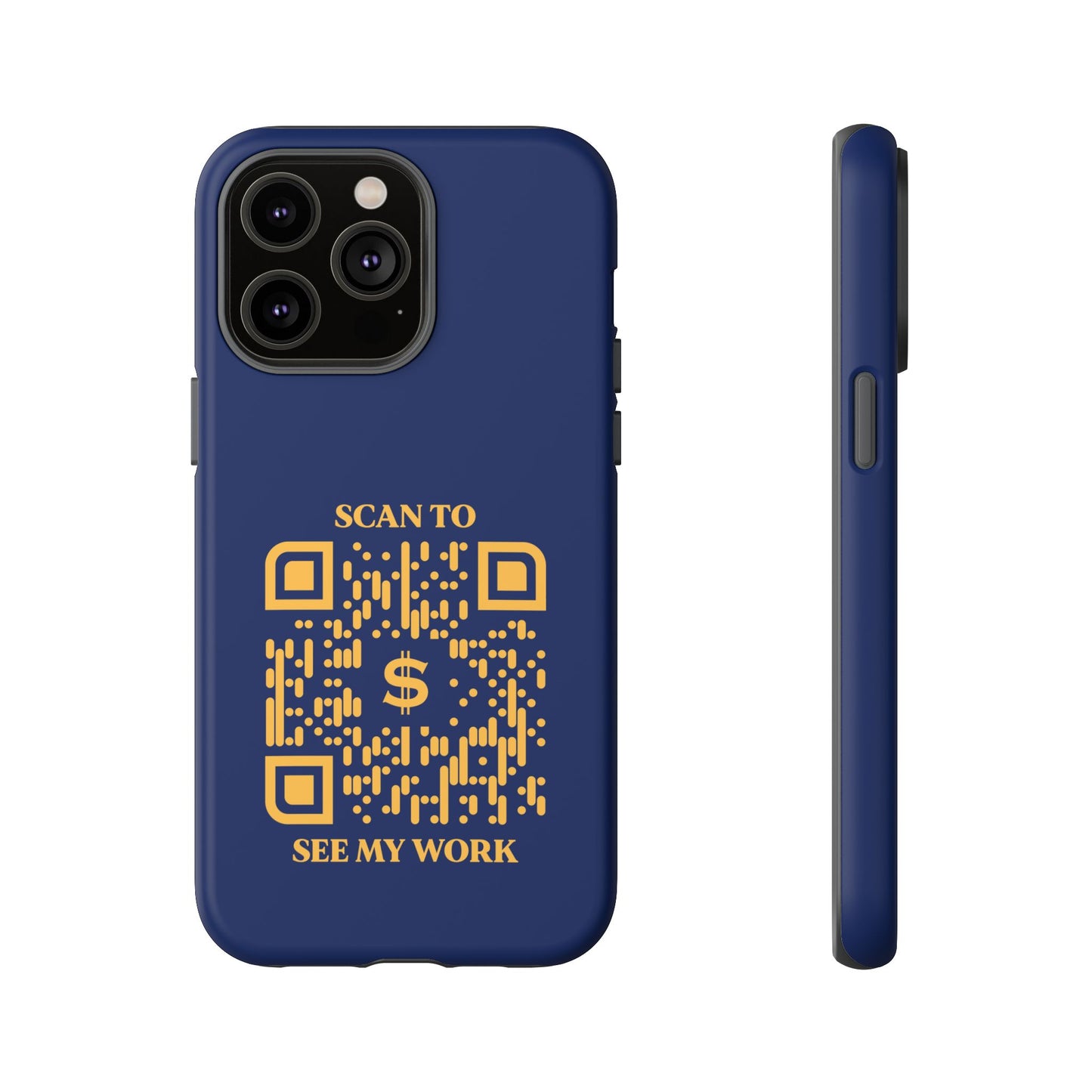 Business & Networking β Tough Case β Navy β Scan to See My Work