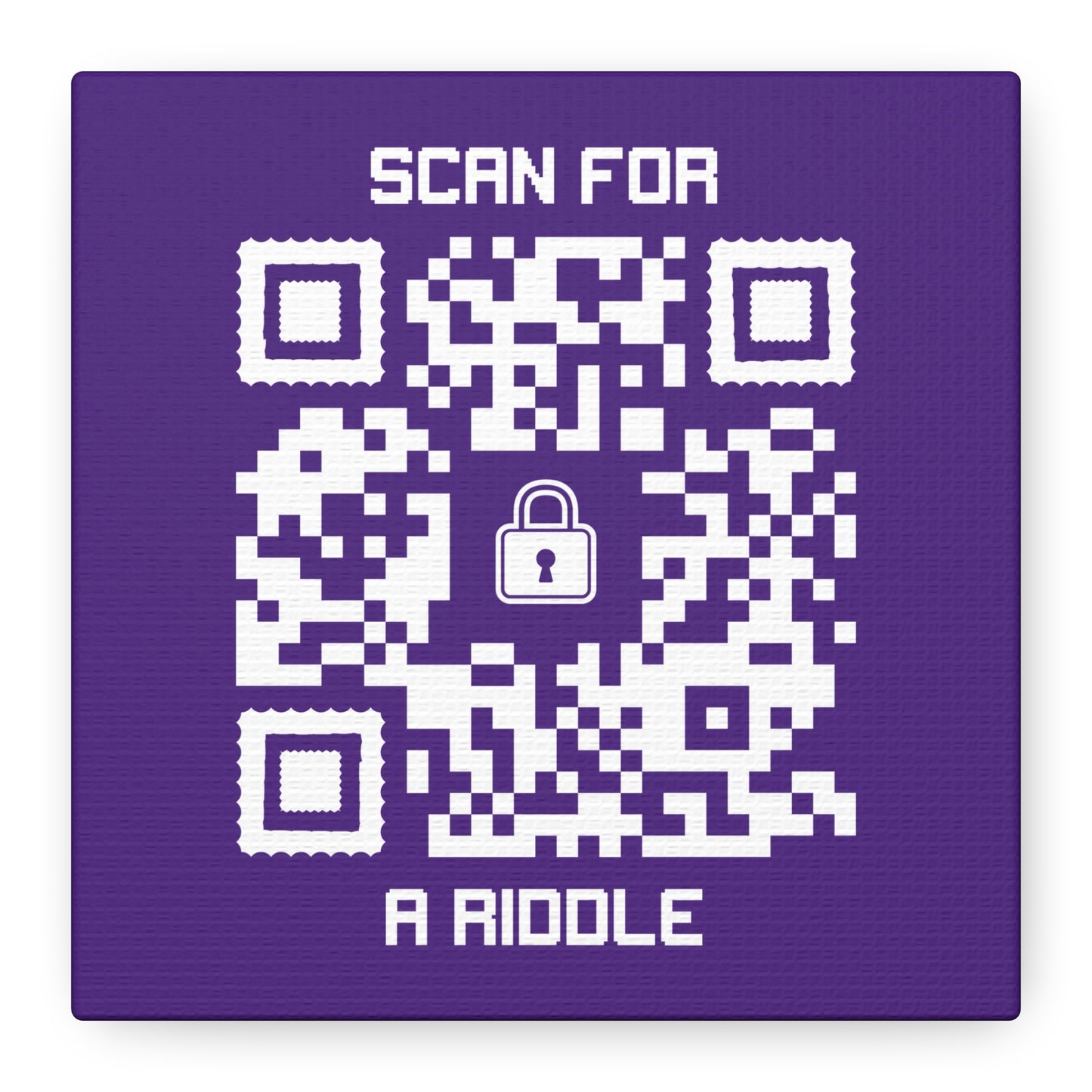 Hidden β Canvas β Purple β Scan for a Riddle