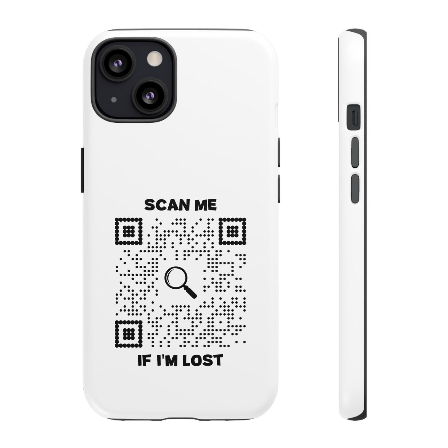 Lost & Found β Phone Case β White β Scan Me If I'm Lost