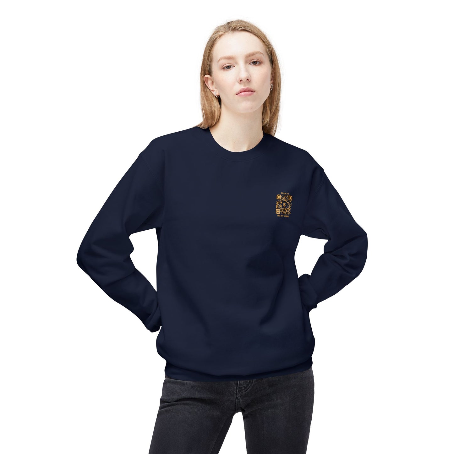Business & Networking β Sweatshirt β Scan to See My Work