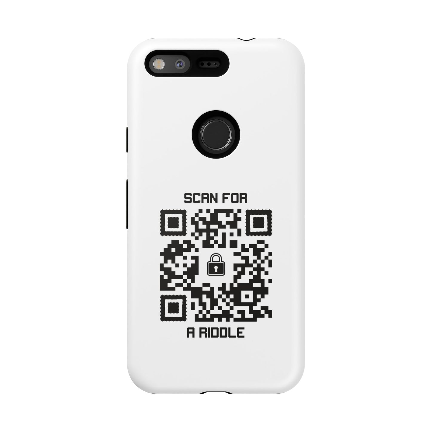 Hidden β Tough Case β White β Scan for a Riddle