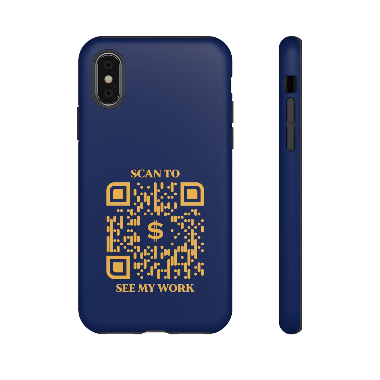 Business & Networking β Tough Case β Navy β Scan to See My Work