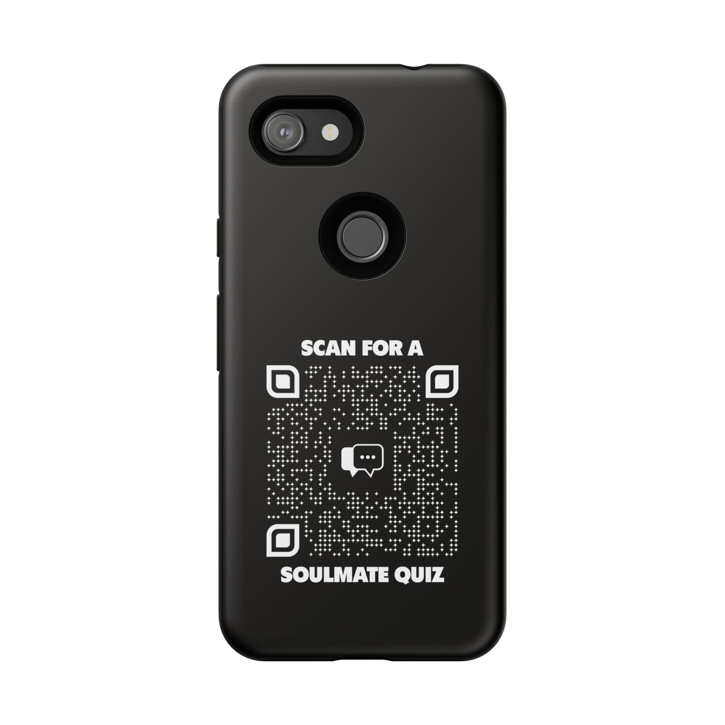 Dating โ Tough Case โ Black โ Scan for a Soulmate Quiz