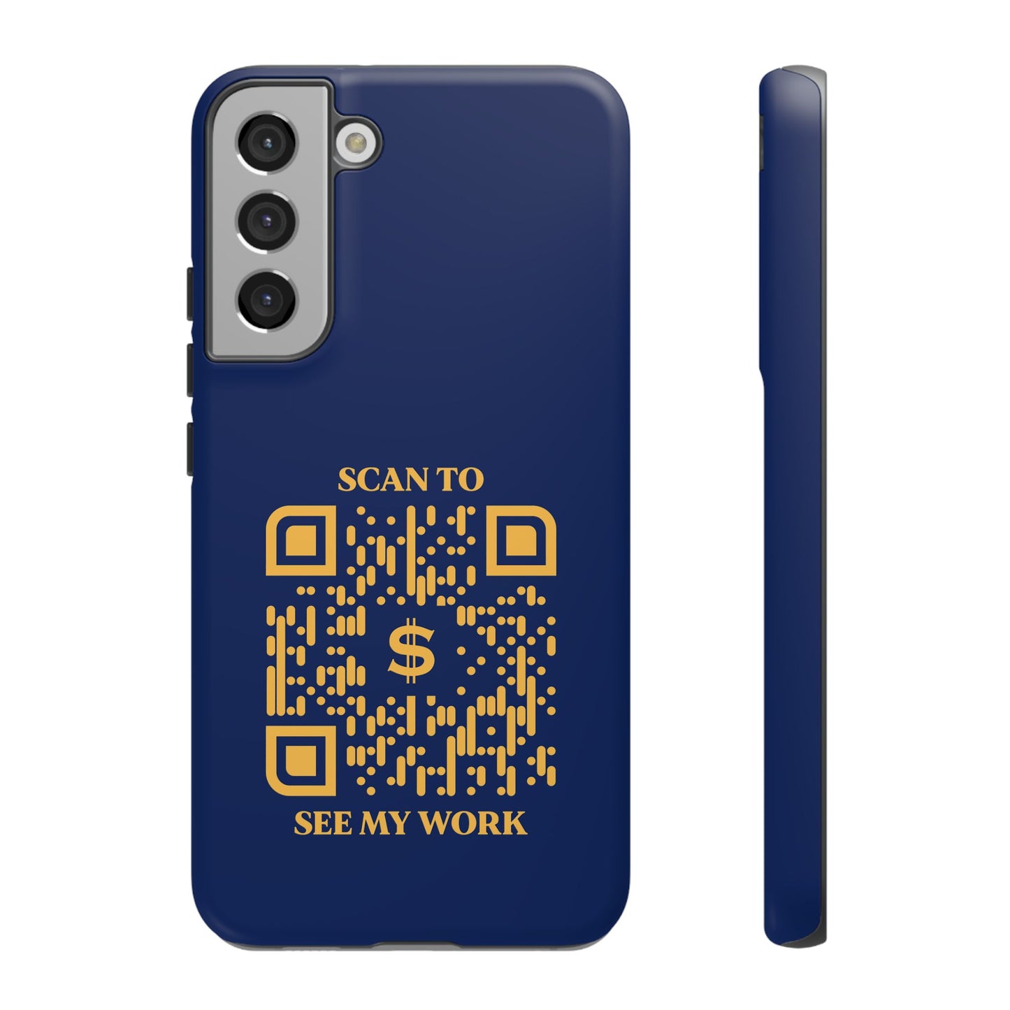 Business & Networking β Tough Case β Navy β Scan to See My Work