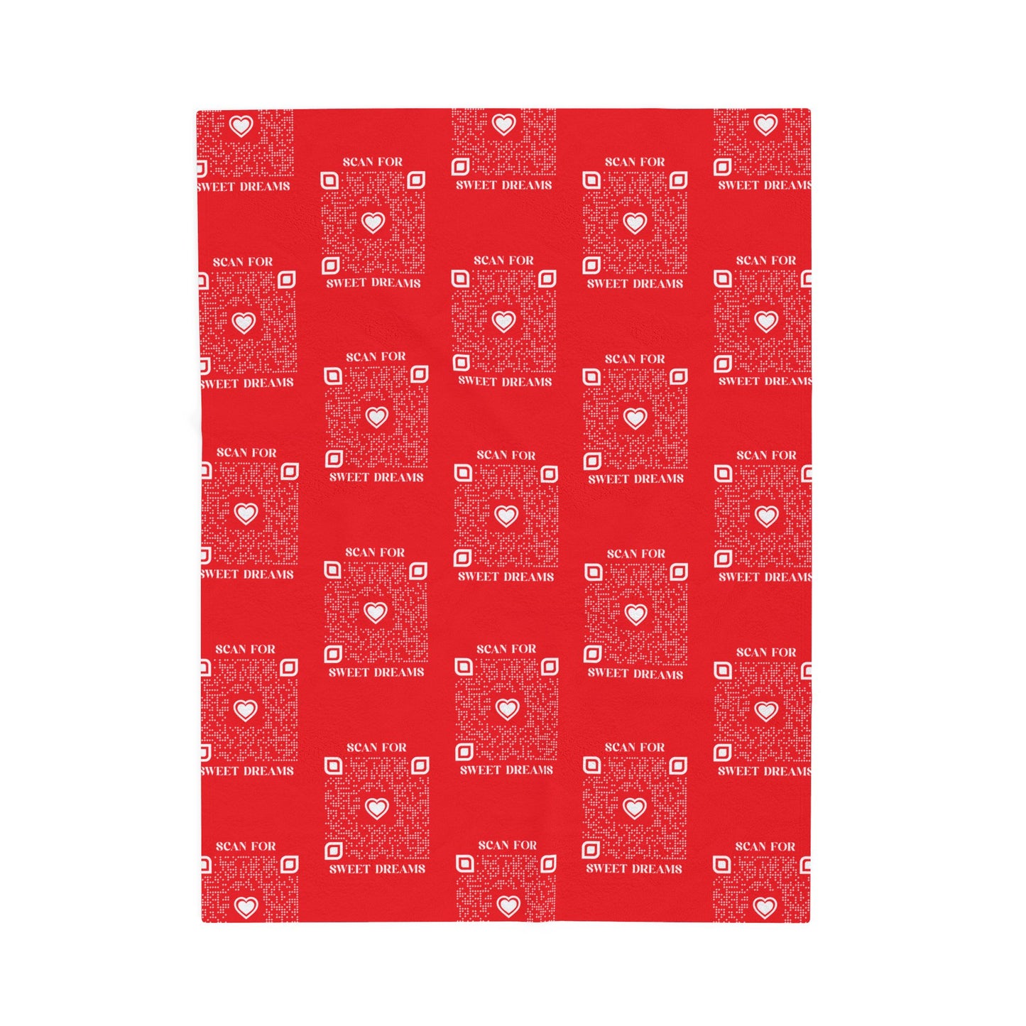 Love – Blanket – Red – Scan for Sweet Dreams