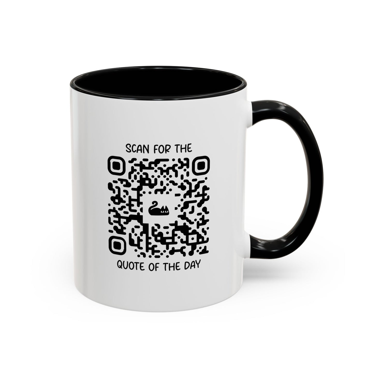 Home & Cozy β Mug β Black β Scan for the Quote of the Day