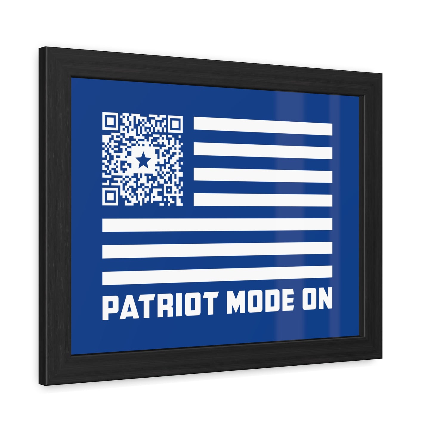 Patriot β Framed Poster β Dark Blue β Patriot Mode On