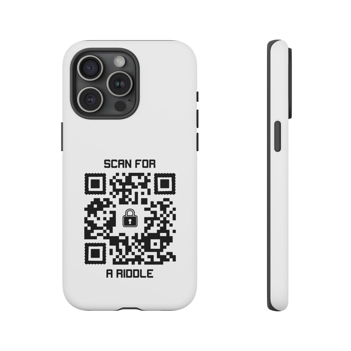 Hidden β Tough Case β White β Scan for a Riddle