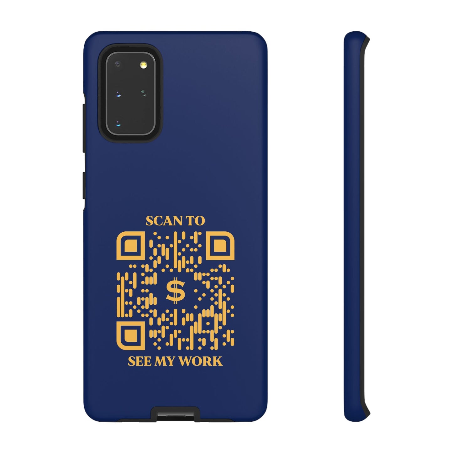 Business & Networking β Tough Case β Navy β Scan to See My Work