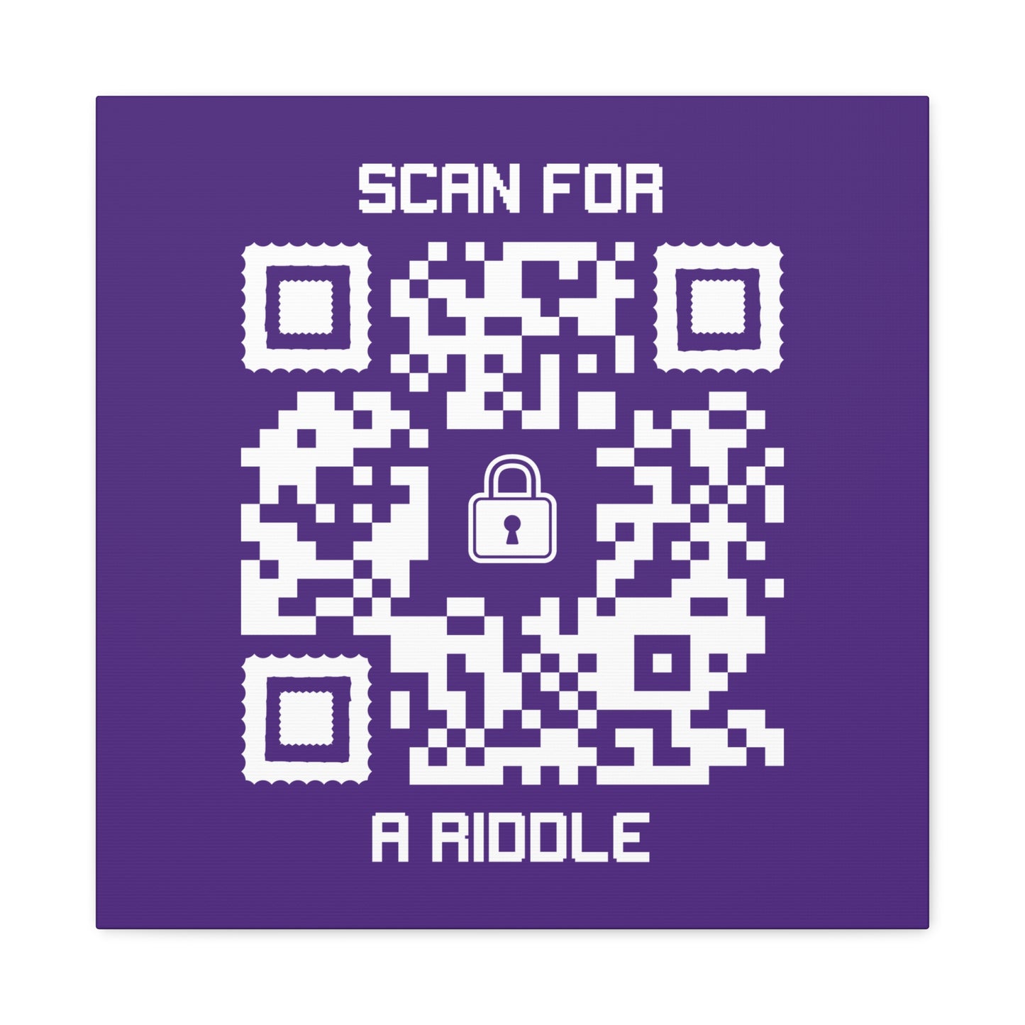 Hidden β Canvas β Purple β Scan for a Riddle
