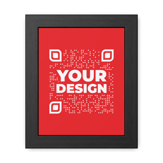 Framed Poster – Red