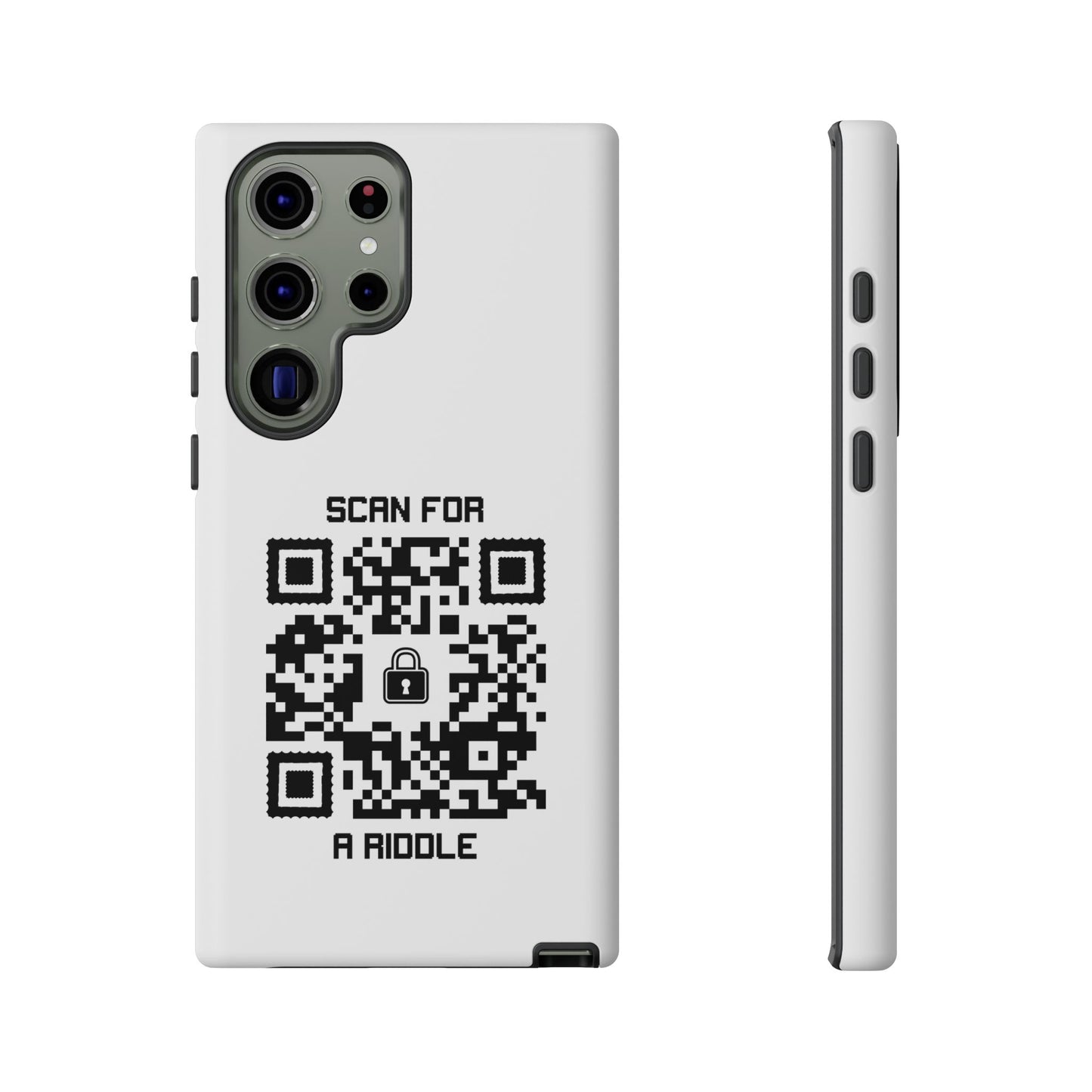 Hidden β Tough Case β White β Scan for a Riddle