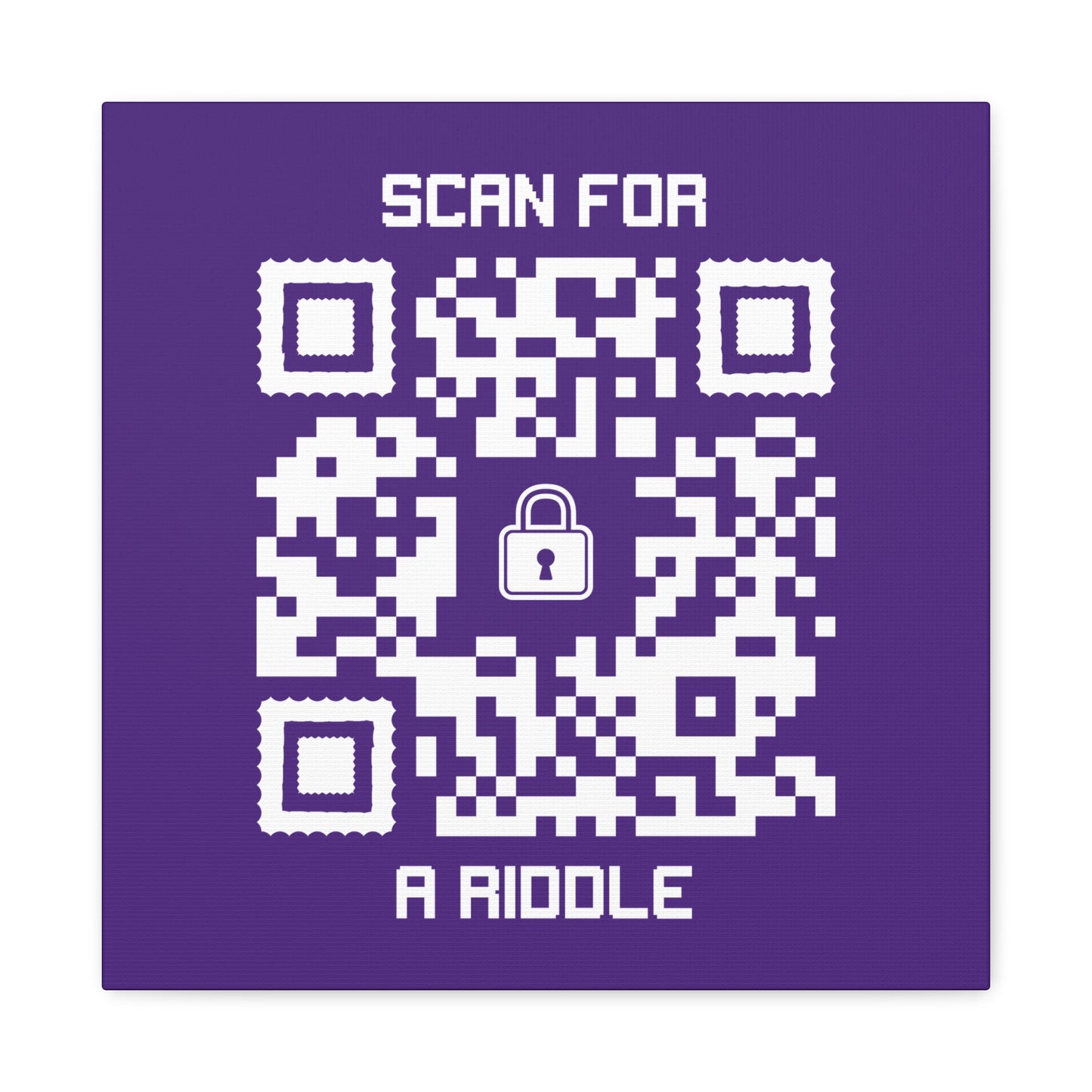 Hidden β Canvas β Purple β Scan for a Riddle