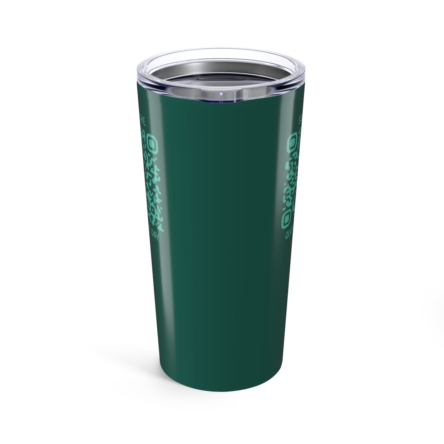 Home & Cozy β Tumbler β Green β Scan for the Quote of the Day