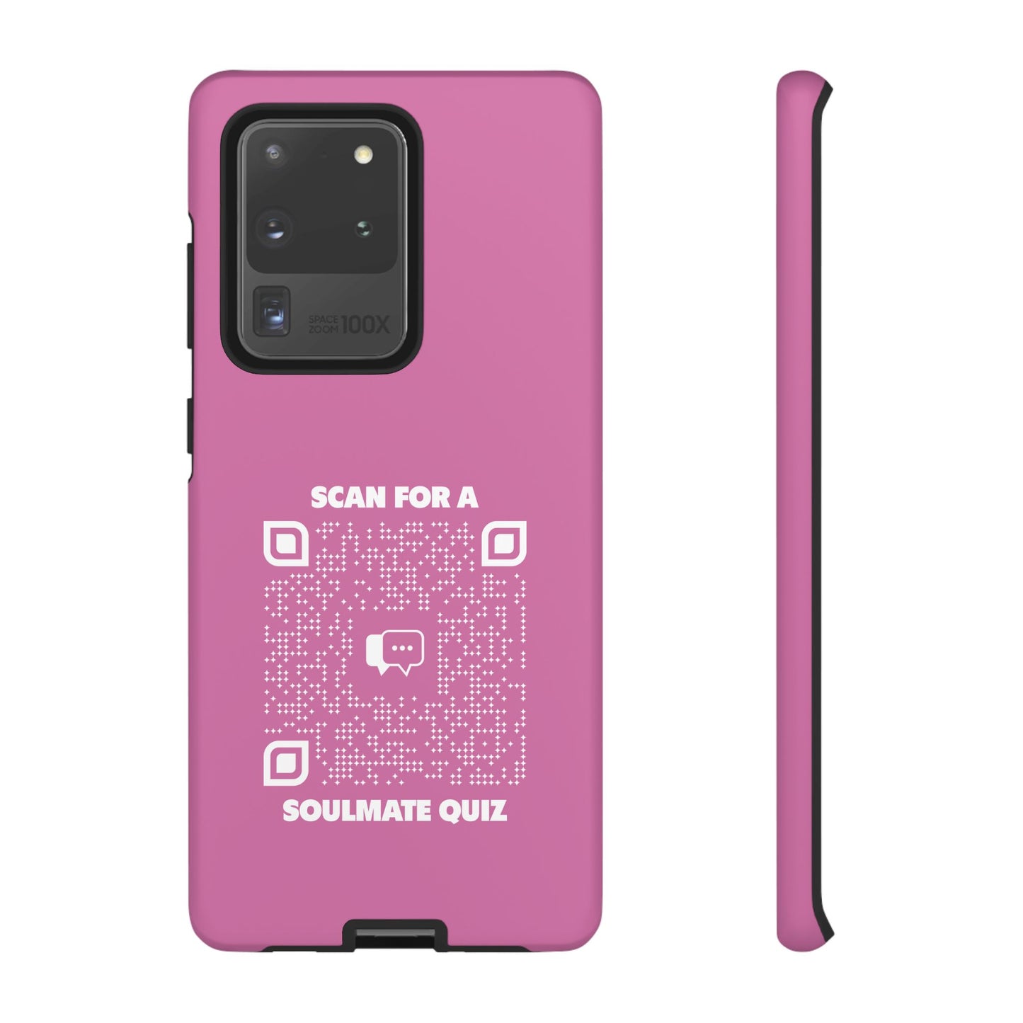 Dating โ Tough Case โ Pink โ Scan for a Soulmate Quiz