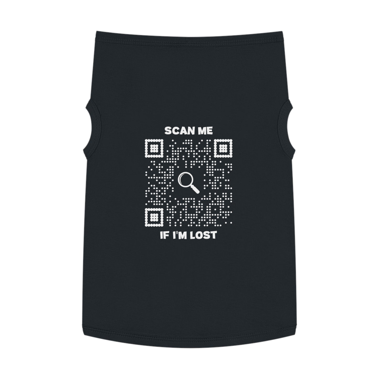 Pet Collection β Pet Tank Top β Black β Scan Me If I'm Lost