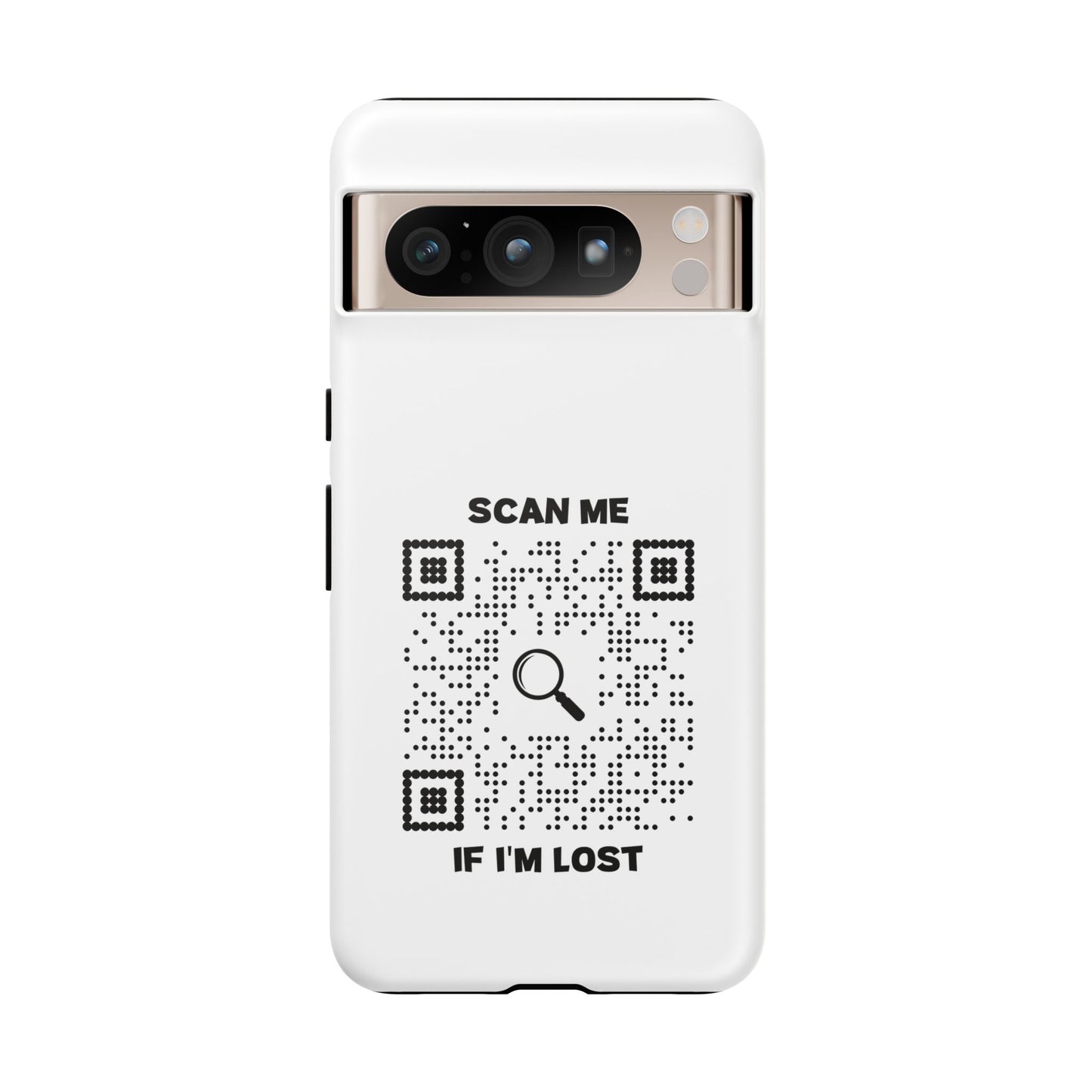 Lost & Found β Phone Case β White β Scan Me If I'm Lost