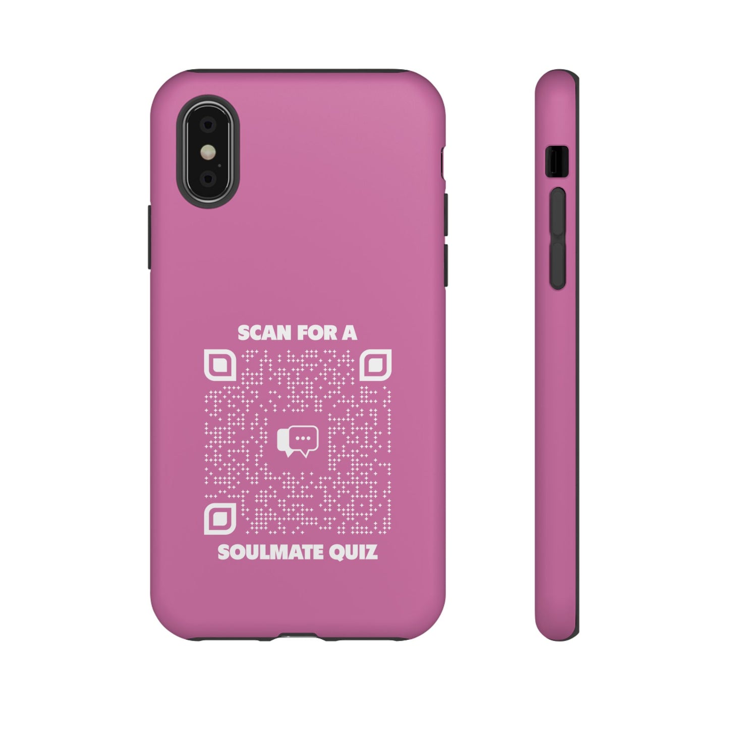 Dating โ Tough Case โ Pink โ Scan for a Soulmate Quiz