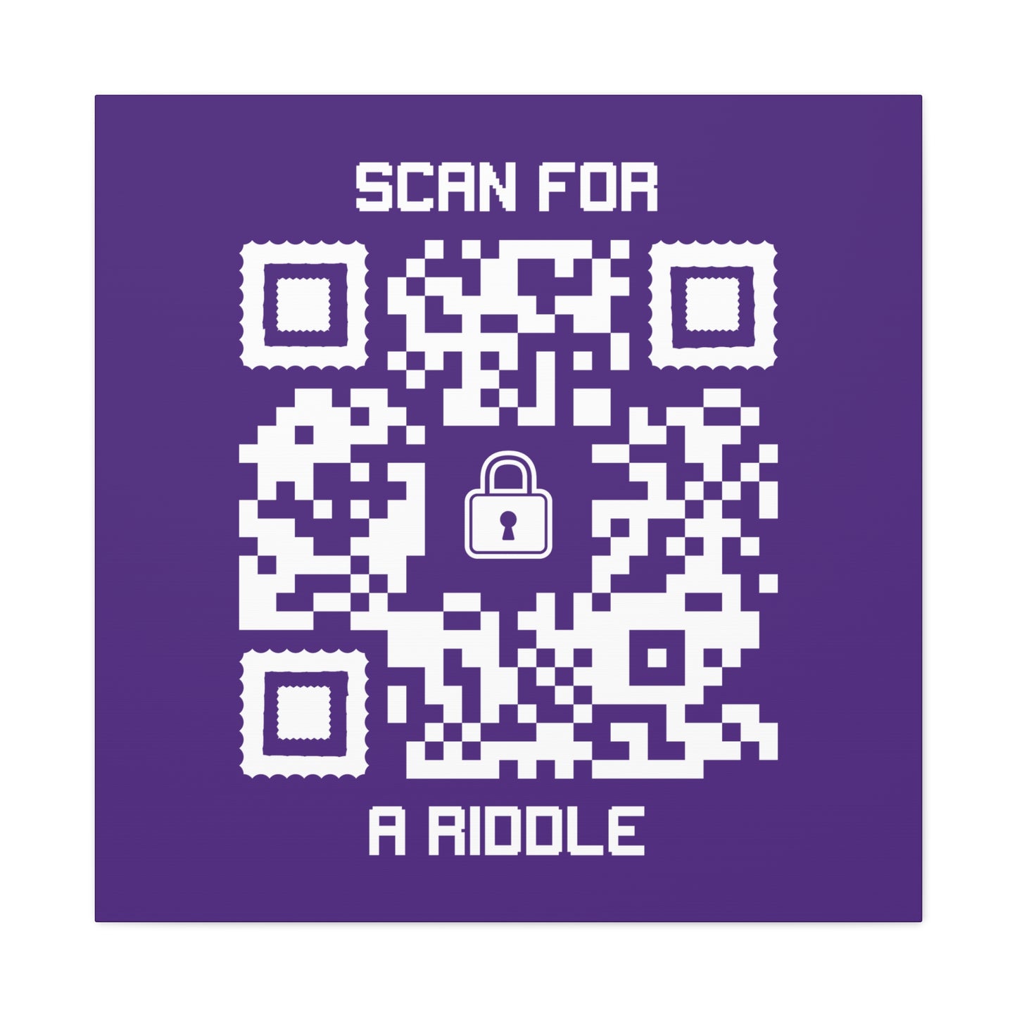 Hidden β Canvas β Purple β Scan for a Riddle