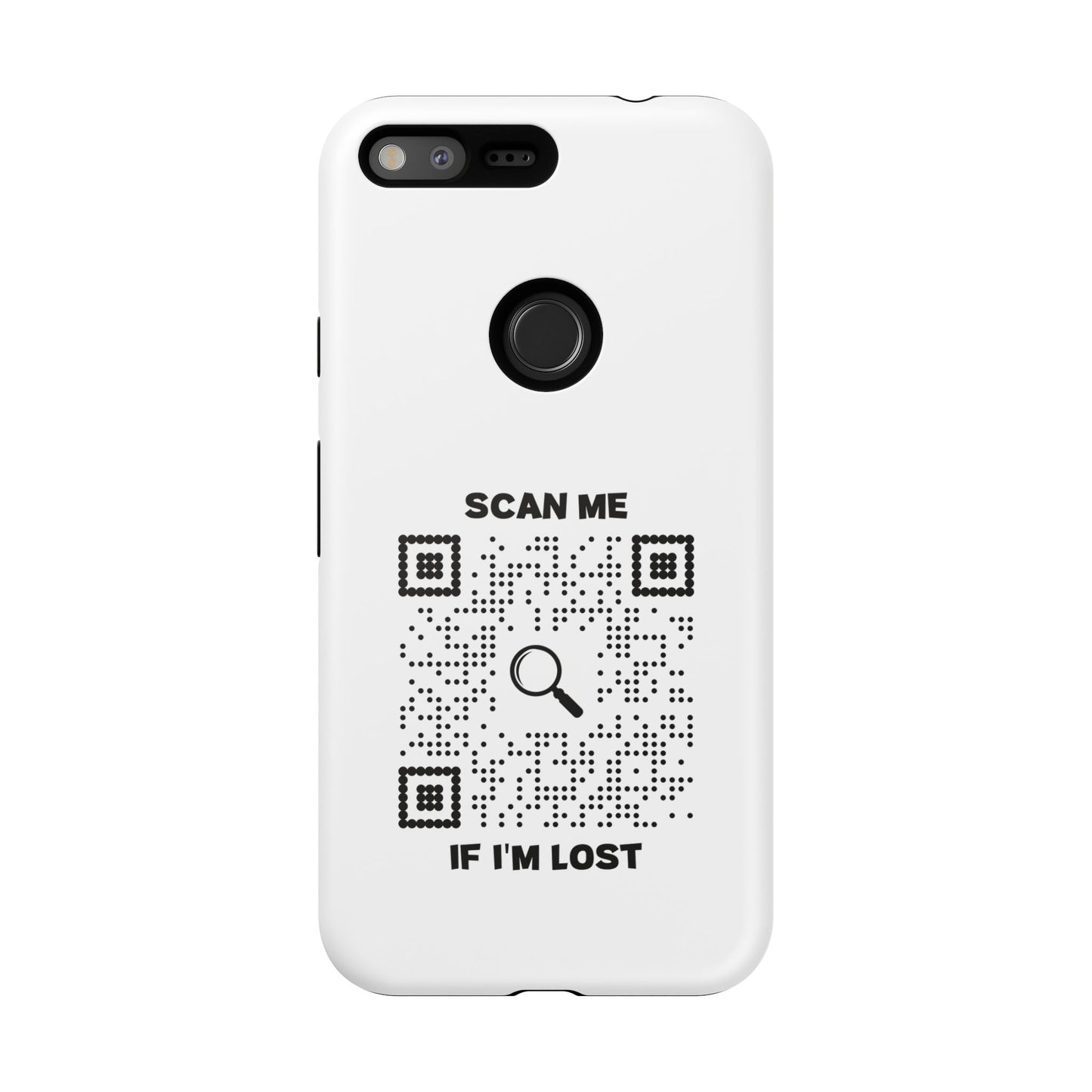 Lost & Found β Phone Case β White β Scan Me If I'm Lost