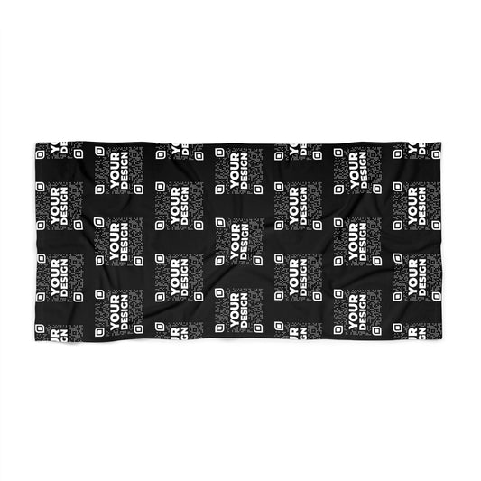 Beach Towel – Black - QR NATION