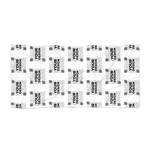 Beach Towel – White - QR NATION