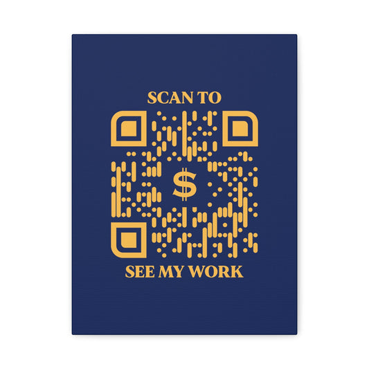 Business & Networking β Canvas β Navy β Scan to See My Work - QR NATION
