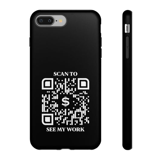Business & Networking β Tough Case β Black β Scan to See My Work - QR NATION