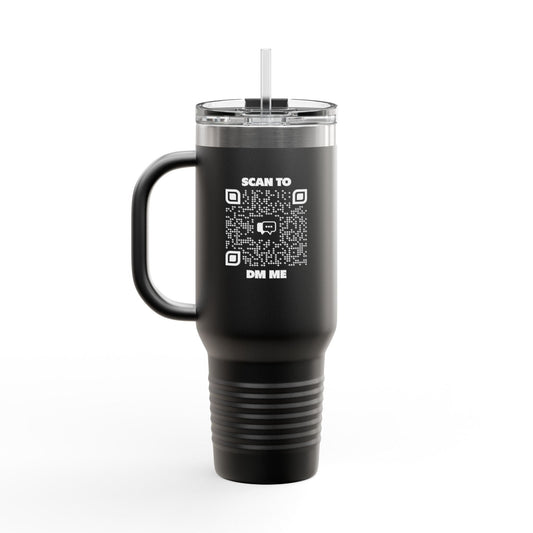 Dating β Insulated Travel Mug β Scan to DM Me - QR NATION