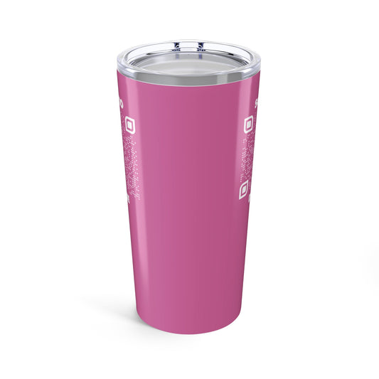 Dating β Tumbler β Pink β Scan to DM Me - QR NATION