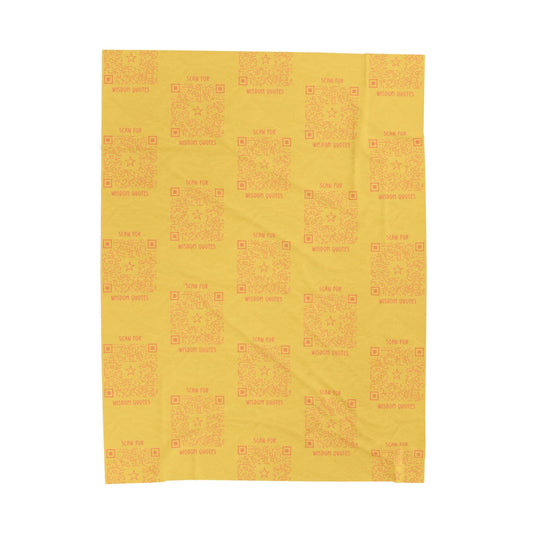 Inspiration β Blanket β Yellow β Scan for Wisdom Quotes - QR NATION