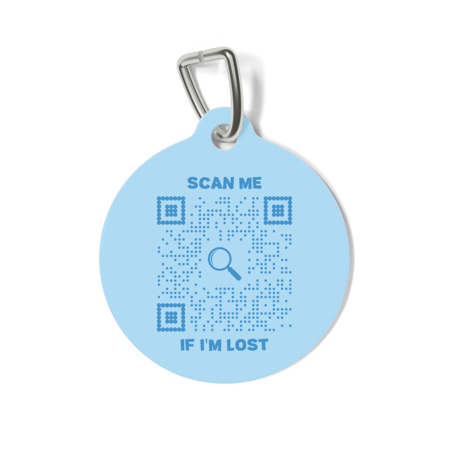 Lost & Found β Dog Tag β Blue β Scan Me If I'm Lost - QR NATION
